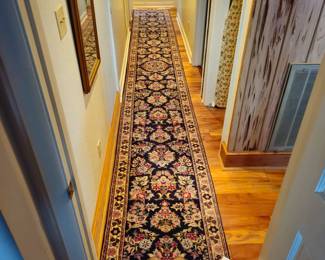 20 ft long wool hand tied runner