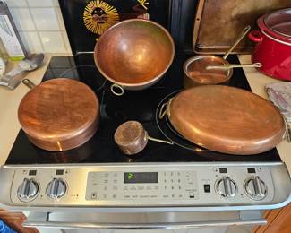 Vintage Copper Pots Made in France