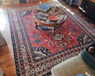 Vintage Hand knotted wool rug