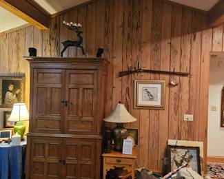 Armoire and Black Powder Rifle