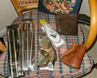 Gun Cleaning and holsters 