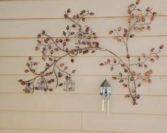 Nature inspired metal sculpture 