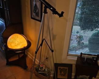 Vintage Lighted Globe