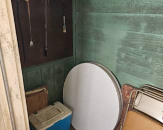 Round plastic tables