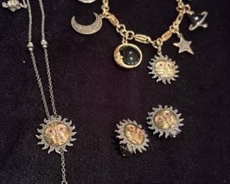  Vintage Creations sterling and vermeil jewelry, ca 1970