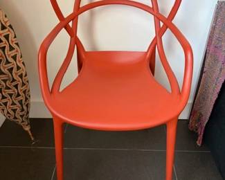 Vintage Kartell Masters chairs in Russet, Philippe Starck and Eugeni Quillet with tags, 3 available