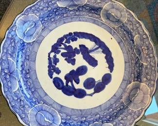 Japanese Edo Period (1615 - 1868) 18" shallow Arita bowl