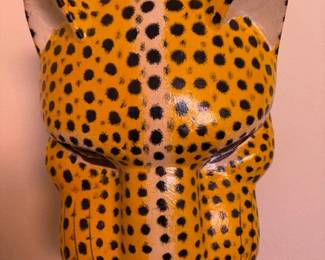 Vintage Mexican leopard mask