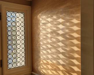 Not an item for sale, but I just couldn't resist capturing the sunlight coming through this window at the front door!!!!!!