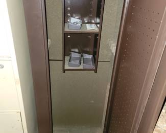 Tall gun safe with key