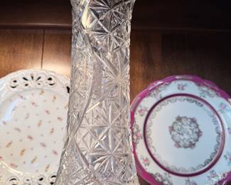 antique tall flower Vase