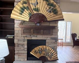 Polynesian large fans,
