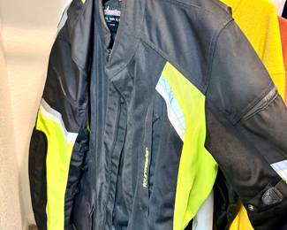 Heavy duty jacket with reflective yellow