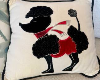French poodle pillow