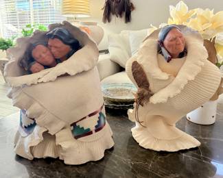 Native American decorative statues