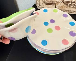 Easter themed dishware