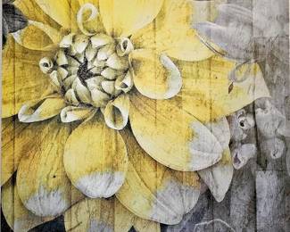 Yellow Flower Art Canvas
