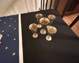 Set of Vintage Leonard E.P.N.S. SilverPlated Goblets
