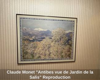 Claude Monet Antibes vue de Jardin de la Salis Reproduction