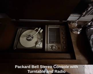 Packard Bell Stereo Console with Turntable and Radio third image