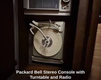 Packard Bell Stereo Console with Turntable and Radio second image