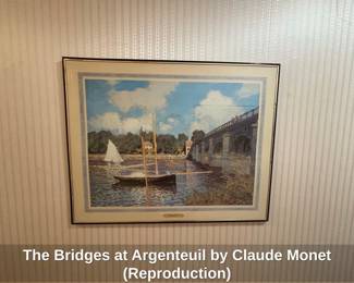 The Bridges at Argenteuil by Claude Monet Reproduction