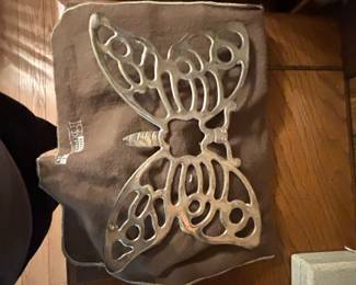 Leonard Silverplate Butterfly Trivet
