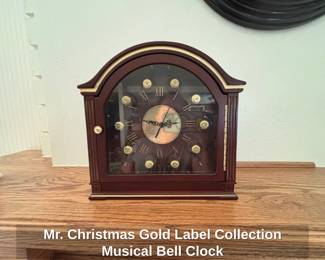Mr. Christmas Gold Label Collection Musical Bell Clock