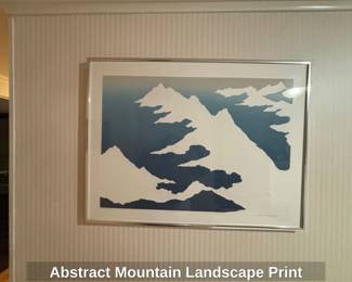 Abstract Mountain Landscape Print