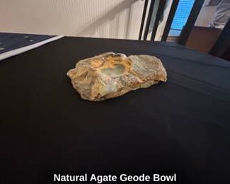 Natural Agate Geode Bowl