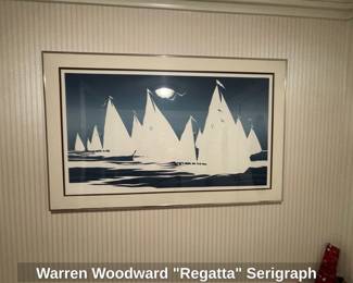 Warren Woodward Regatta Serigraph