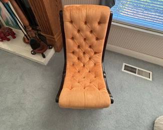 Victorian Walnut Slipper Chair second image