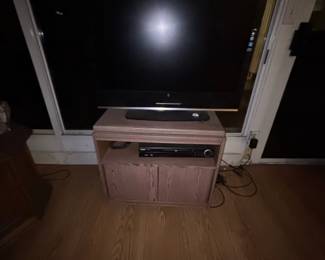 Oak TV Stand with Cabinet