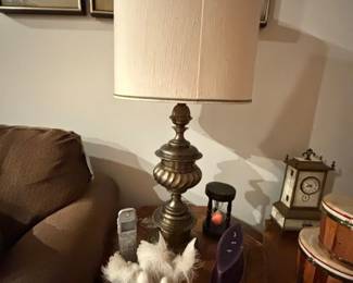 Vintage Brass Urn Table Lamp