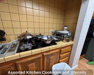 Assorted Kitchen Cookware and Utensils