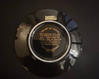 kt Gold Edged Chokin Plate