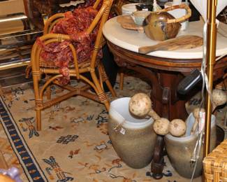 these 2 are super neat the table is an outstanding  piece as well as the chair in the background 