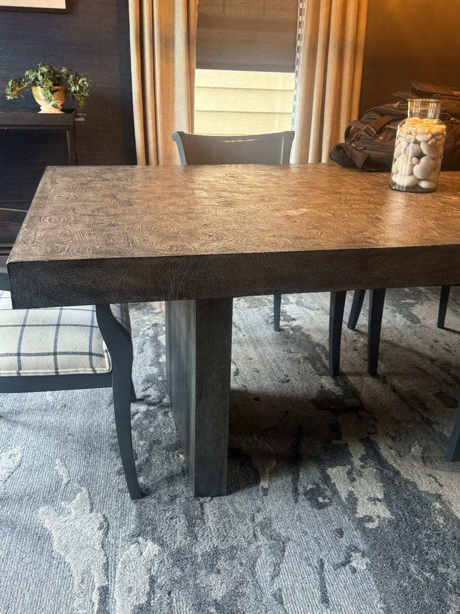 Theodore Alexander dining table for The NYC Design Center. Gray/ Modern very good condition. 