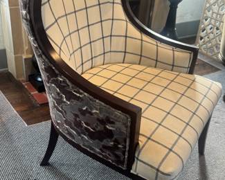Qty two occasional chairs, could be head dining chairs or occasional chairs. 