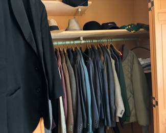 Men’s coats including Brooks Brothers 