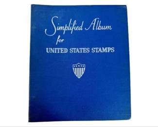 Simplified Album For United States Stamps - With Stamps