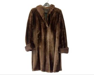 Vintage Full Length Mink Coat - Labeled May Company, Cleveland