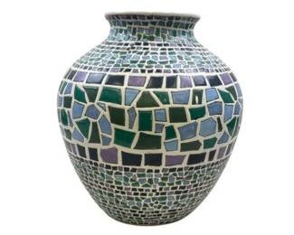 Large Chinese Handmade Mosaic Vase