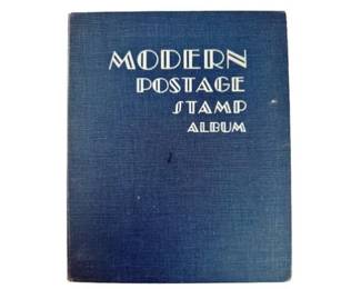 Modern Postage Stamp Album, 1948 - With Stamps