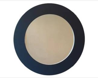 IKEA Circular Mirror With Black Frame - 27.5 Inch Diameter