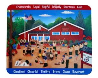 Darien Scouts Mousepad - Artwork By Nobu