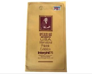 Seventh USA International Philatelic Exhibition Catalog - First Day Issue Stamp, 1976