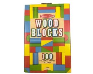 New! Melissa & Doug Wood Blocks