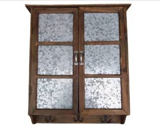 Cabinet With Hooks - 20 wide x 26 high x 5 deep inches