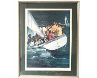 Signed Sailing Print - Pencil Signed Bart Forbes
